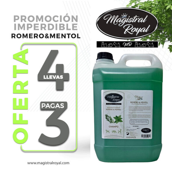 Rosemary & Menthol Dog Shampoo Promotion (4×3)